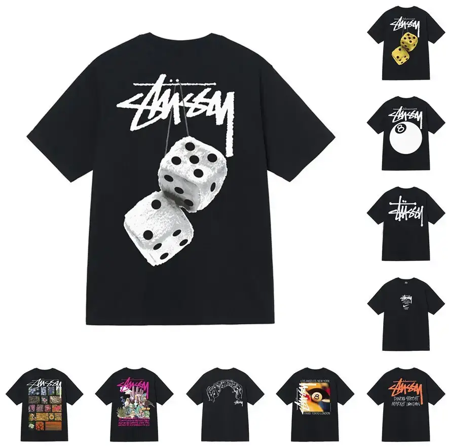 New Model 2025 Men's and Women's Short-Sleeved Summer T-Shirt with Three Labels, Loose Fit, 230g High-Quality T-Shirt