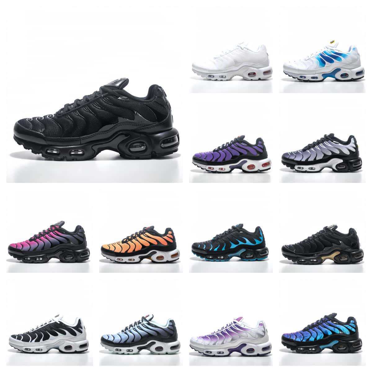 Nike Air Max Plus TN SE Men's Shoes Black White Blue