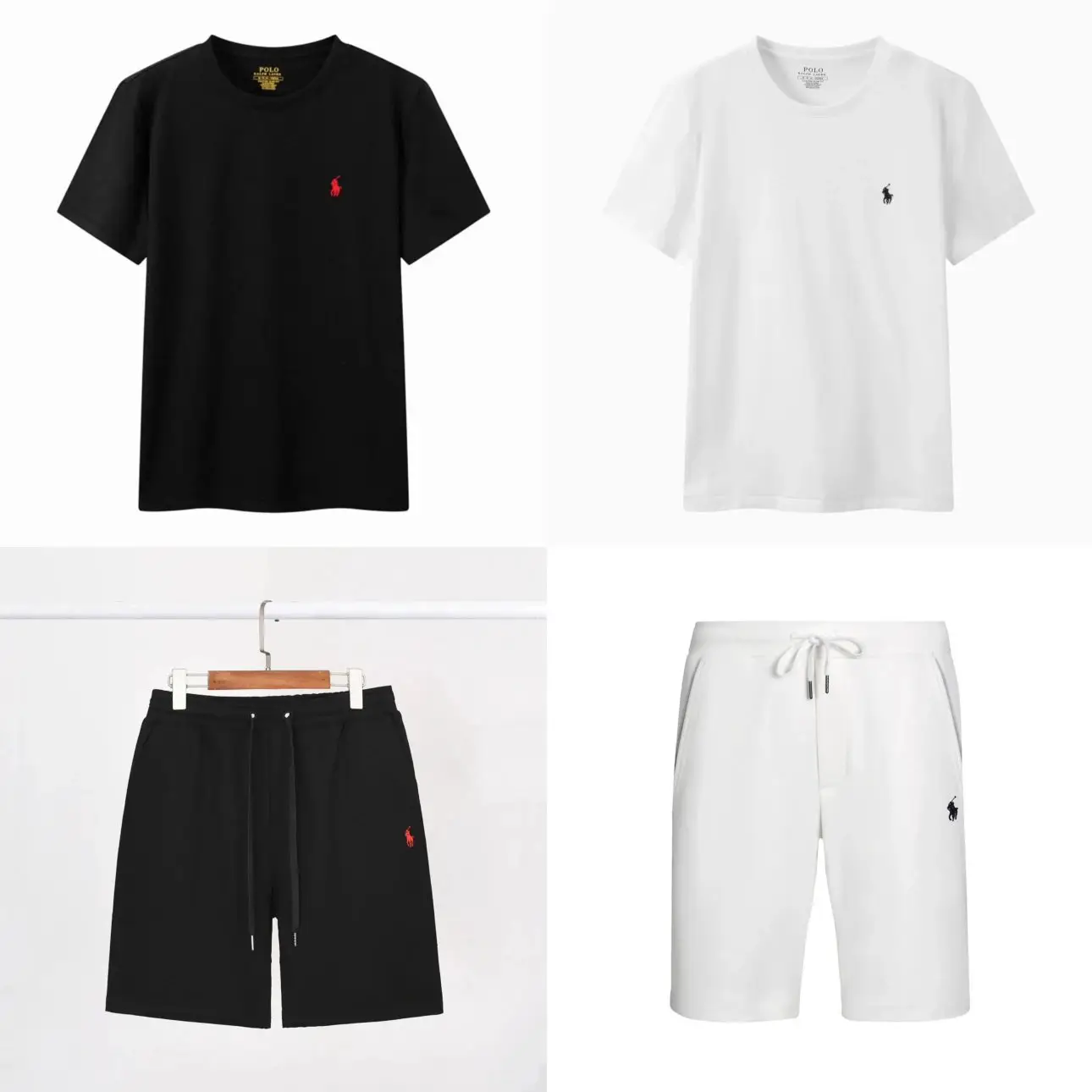 Polo Ralph Lauren Custom Slim Fit T-Shirt Black White Grey