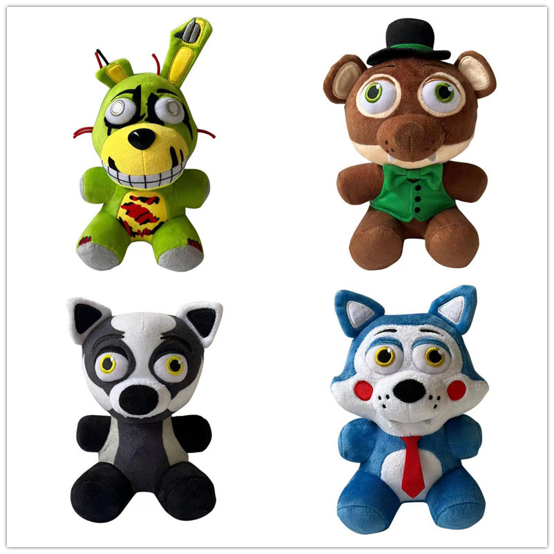 Cross-Border New Fnaf Series Midnight Bear Plush Toy Wire Rabbit Game Peripheral Mutated Doll