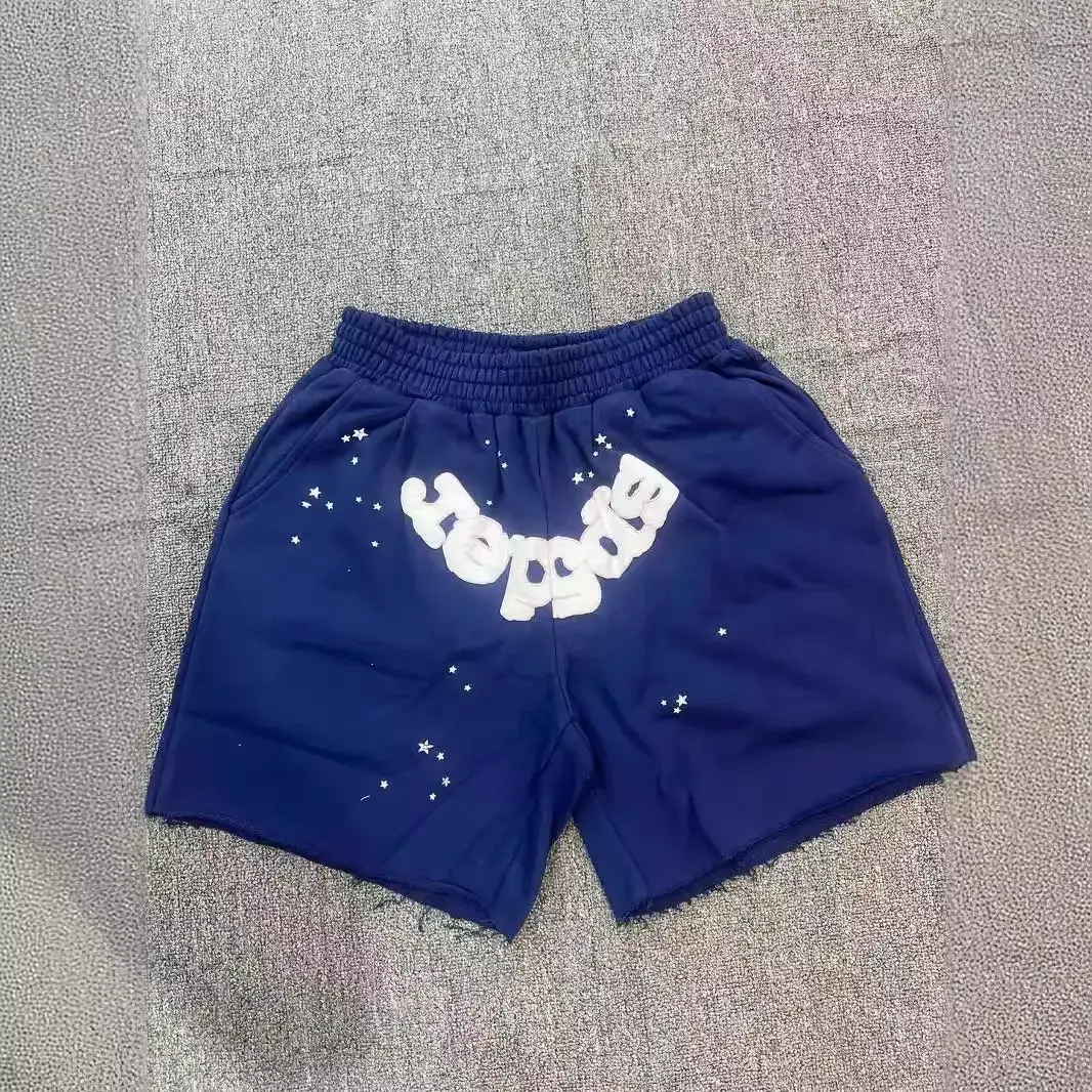 Men's Hip-Hop Foam Letter Printed Casual Shorts