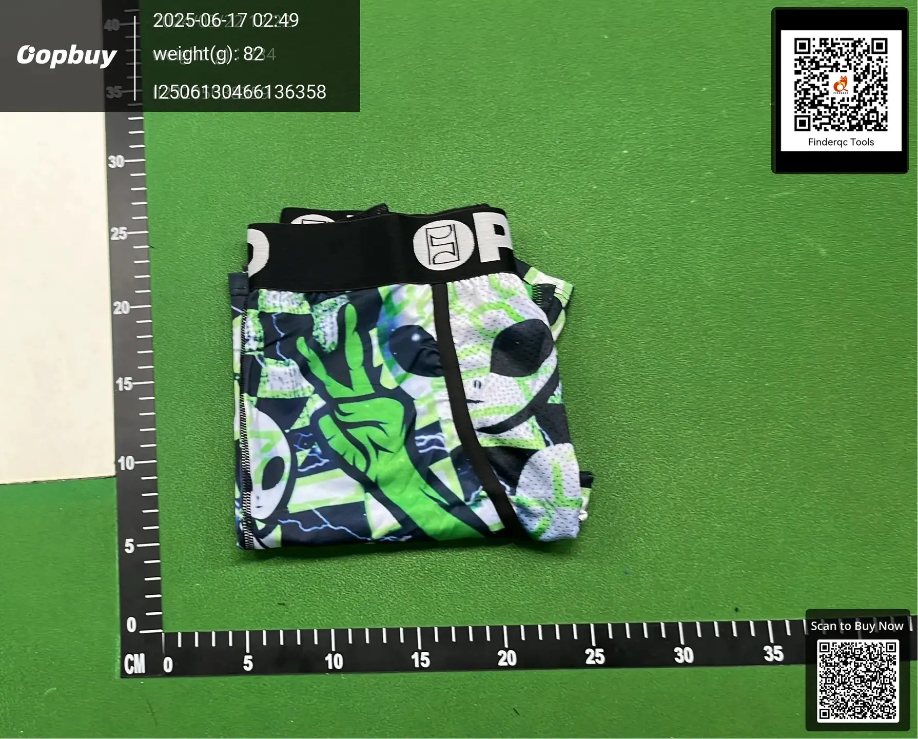 OP Boxer Briefs Green Alien
