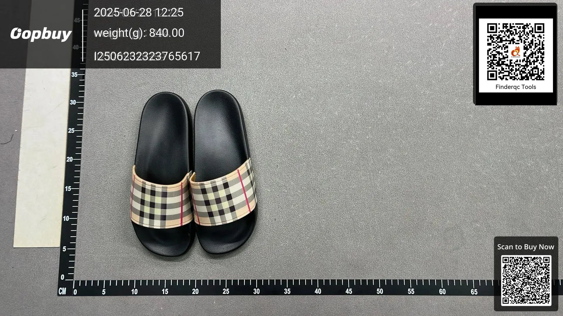 Burberry Check Slides