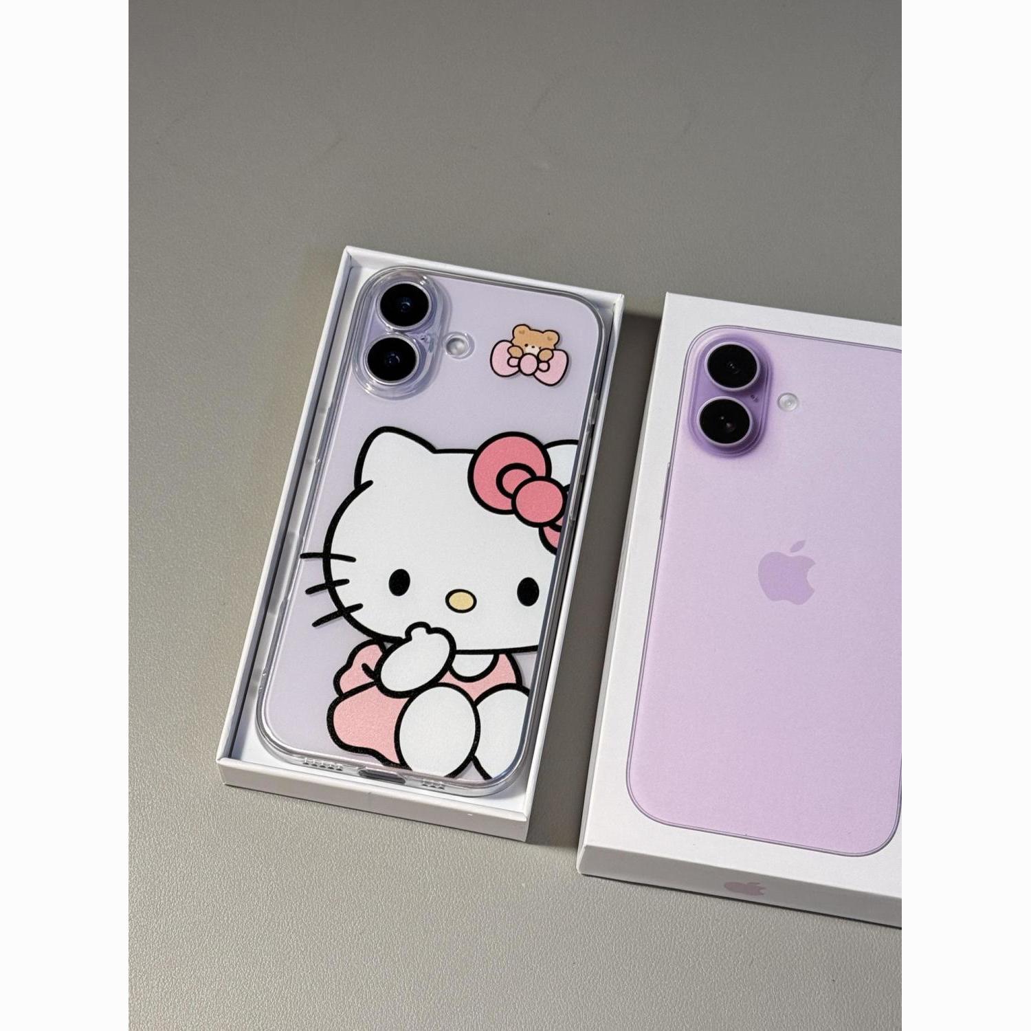 Cute Kitty Phone Case Suitable for Apple 17, 16 Pro Max Soft Case, 12 Fine Hole Large Hole, 14, 15, 16 Soft Case