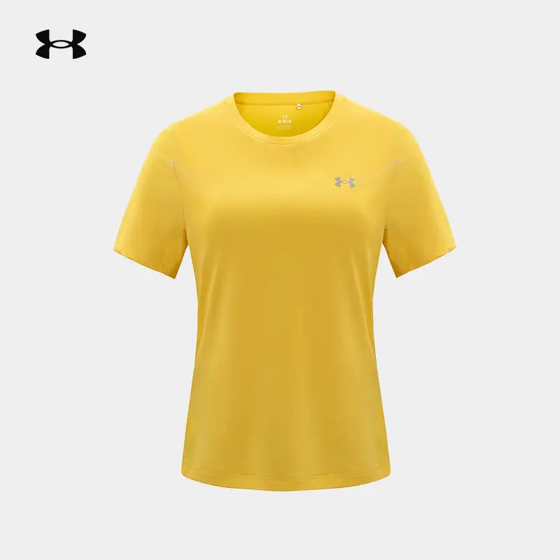 Under Armor Ua Official 2025 Summer New arrival Upf50+ Sun Protection Clothing Round Neck Moisture-Absorbent Quick-Drying Clothing Short-Sleeved T-Shirt Women
