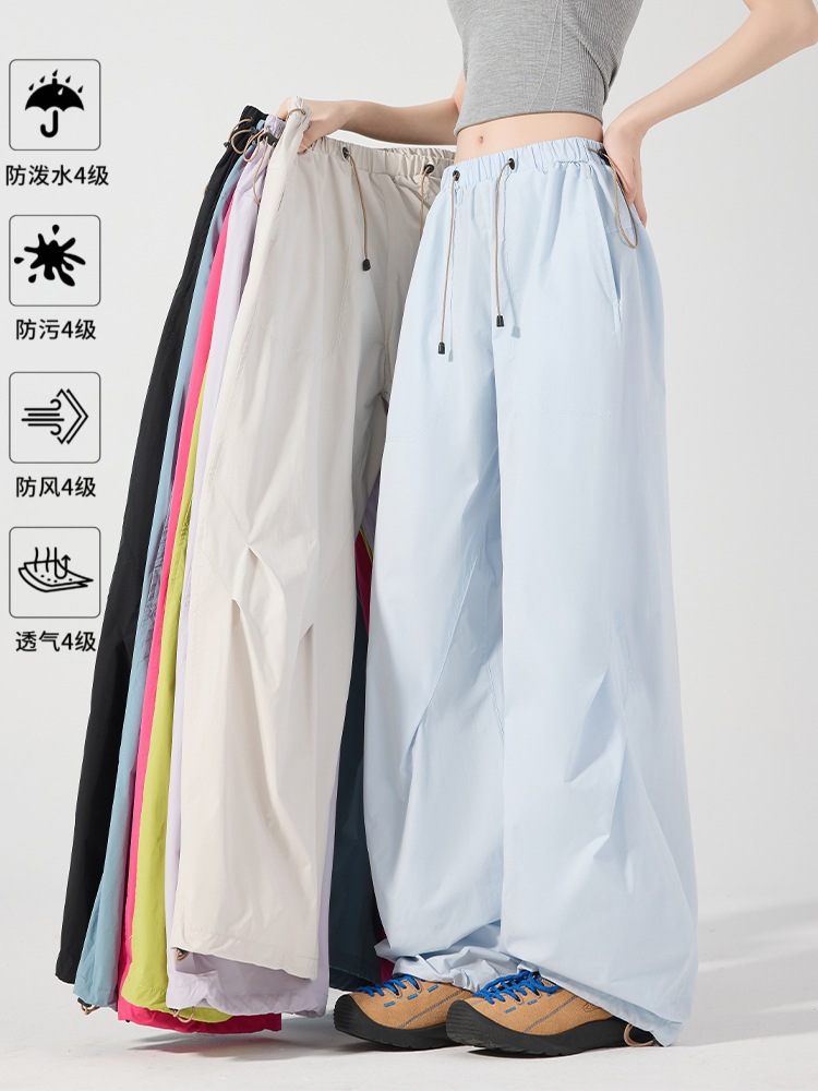 Mountaineering Trailblazer Quick-Dry Women's Spring/Summer Thin Dopamine Windproof Waterproof Slimming and Height-Enhancing Paratrooper Pants 26