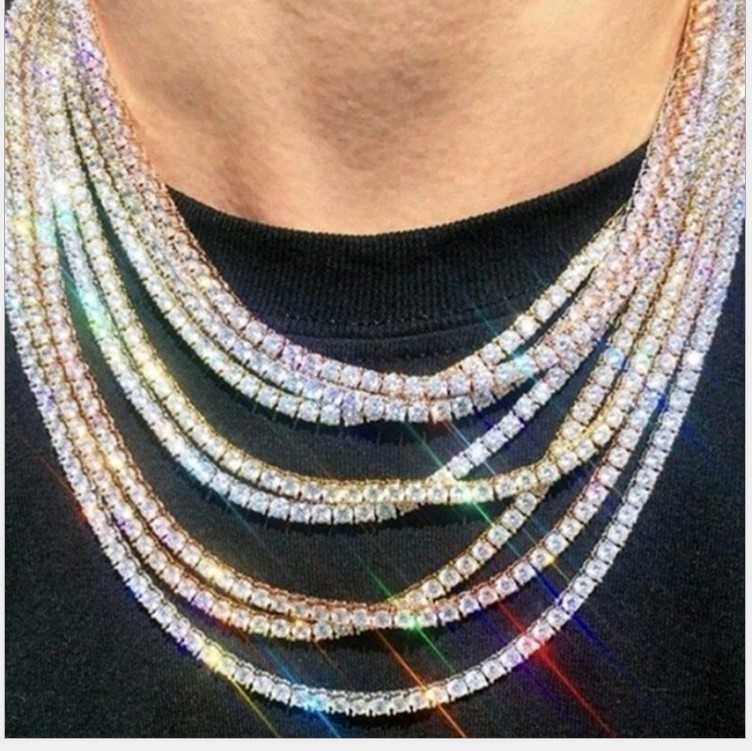 Longrui Cross-Border Hot-Selling Korean Fashion Popular Necklace Bracelet Set with Diamond Square Claw Chain Rhinestone Necklace Jewelry Wholesale