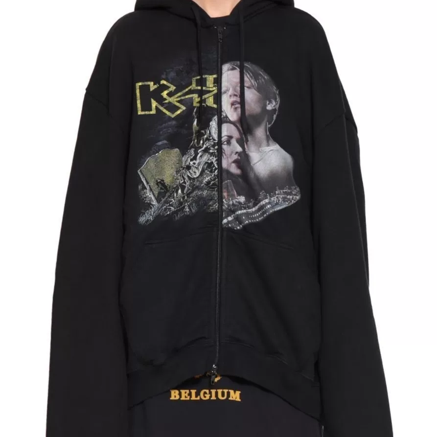 VET FW18 Oversized Titanic Split Autumn/Winter Men's Hoodie Casual Loose Printed Thick Cotton T