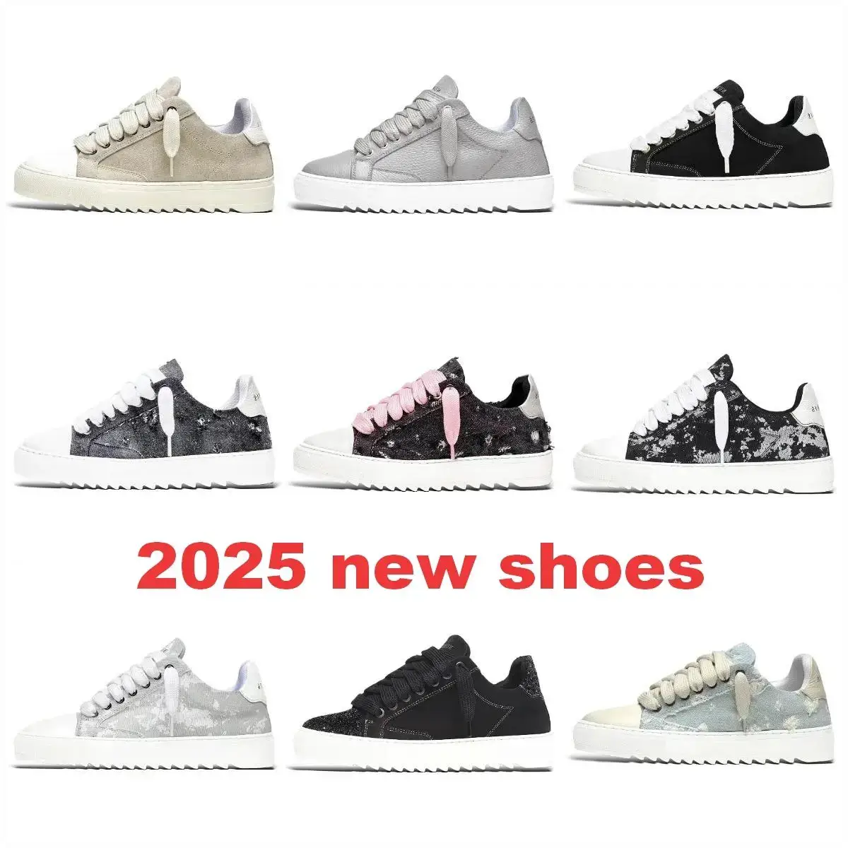 2025 niche design versatile thick-soled casual bread shoes