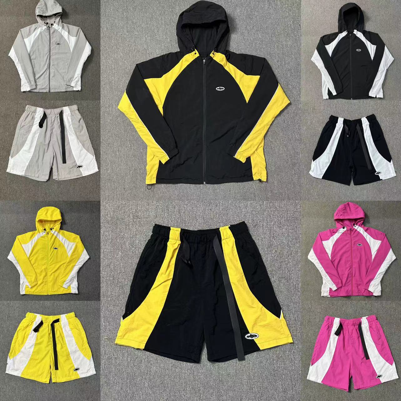 Devil Island 3M Reflective Splicing Functional Windbreaker Soft Shell Hooded Jacket Jacket Men's Trendy Brand Jacket WoMen's Sports