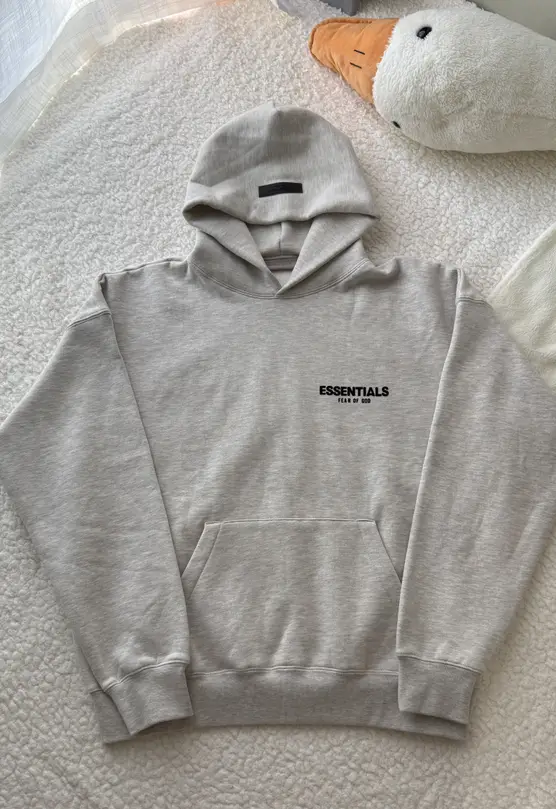 Fear of God Essentials Hoodie Light Heather Oatmeal