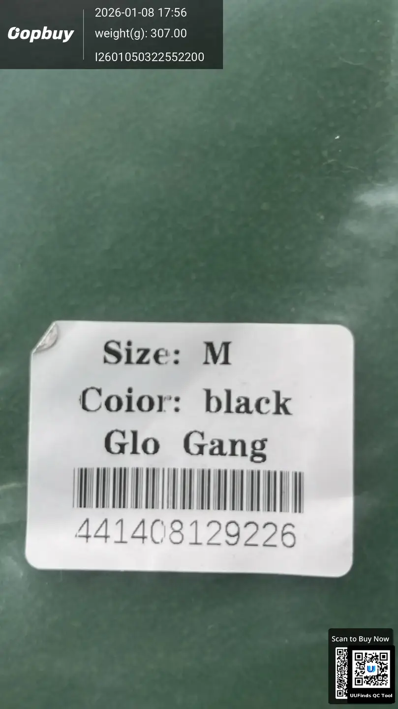 Glo Gang Black Zip Hoodie