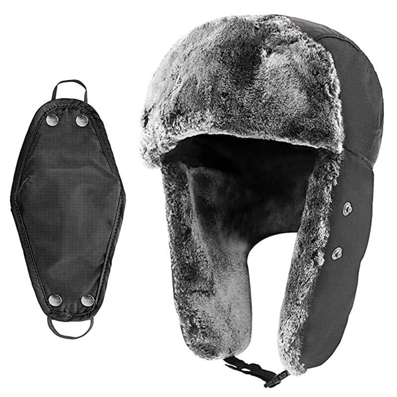 Cross-border Explosions Lei Feng Hat Men's Cold-proof Warm Ski Hat Thickened Warm Hat Windproof Mask Ear Protection Hat