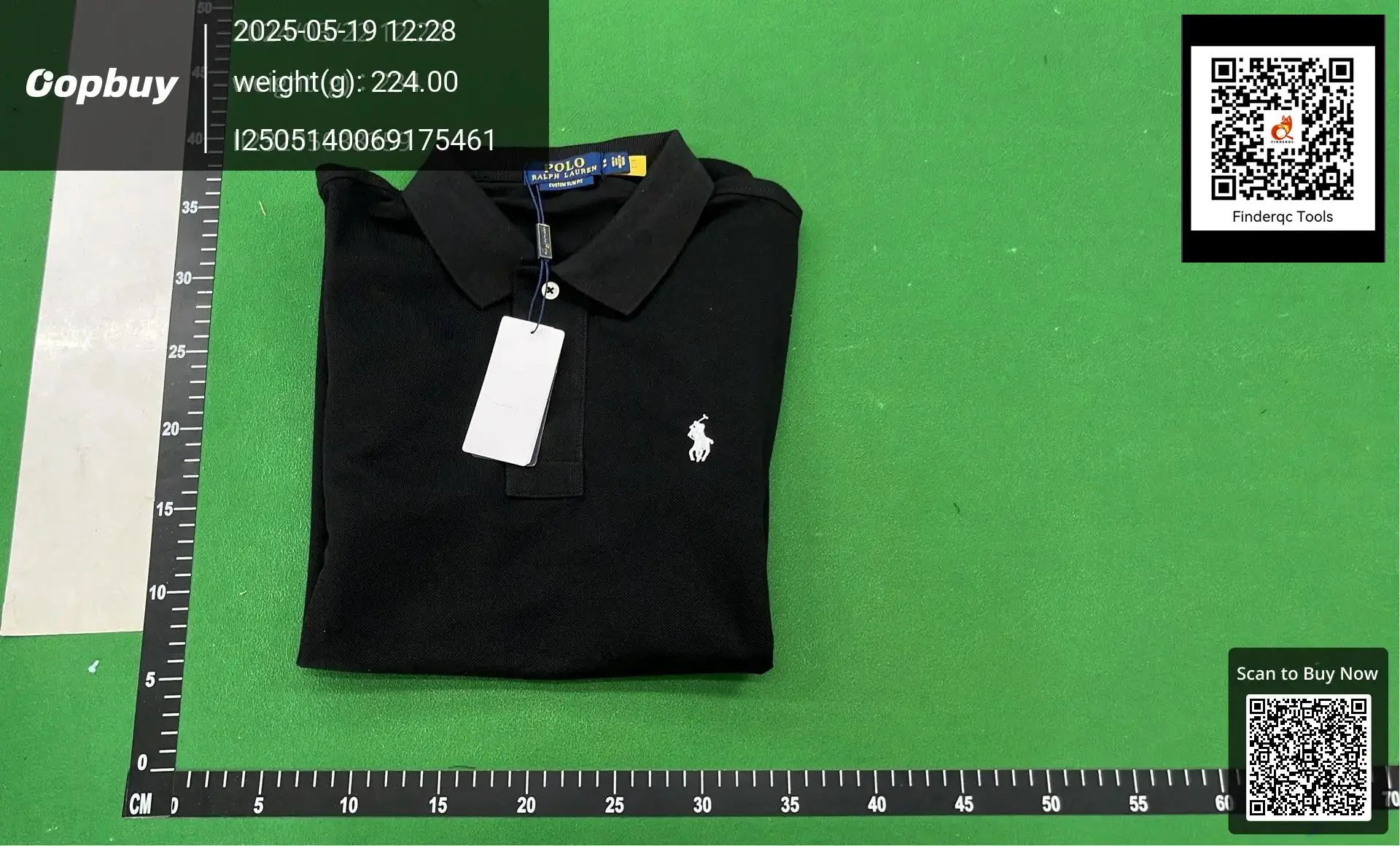 Polo Ralph Lauren Custom Slim Fit Black Polo Shirt