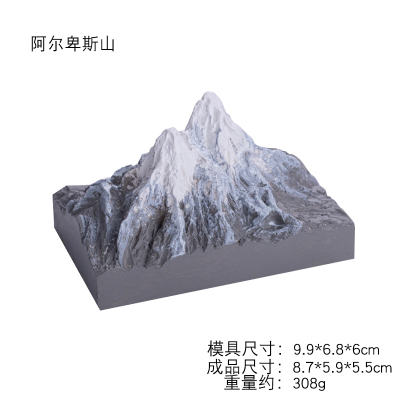 Mount Fuji Alps Ladder Flower Pot Simulation Ornaments Silicone Mold Cement Gypsum Aromatherapy Candle Mold