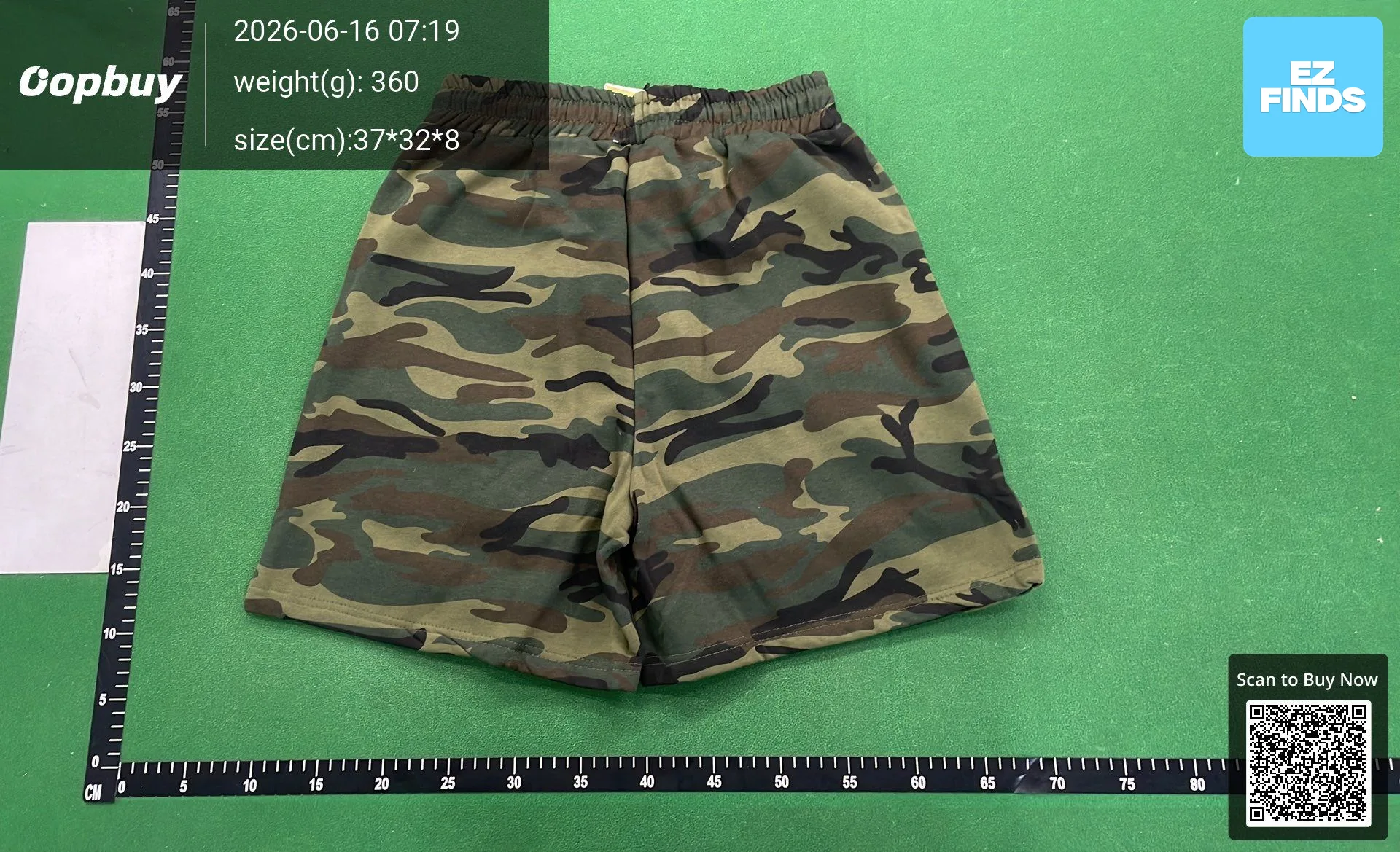 Trendy Alcatraz Letter Embroidery Camouflage Drawstring Shorts Summer Unisex Loose Casual Knee-Length Shorts — QC-foto 3