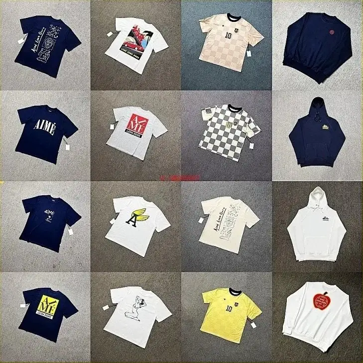 色块LOGO字母男女宽松短袖T恤