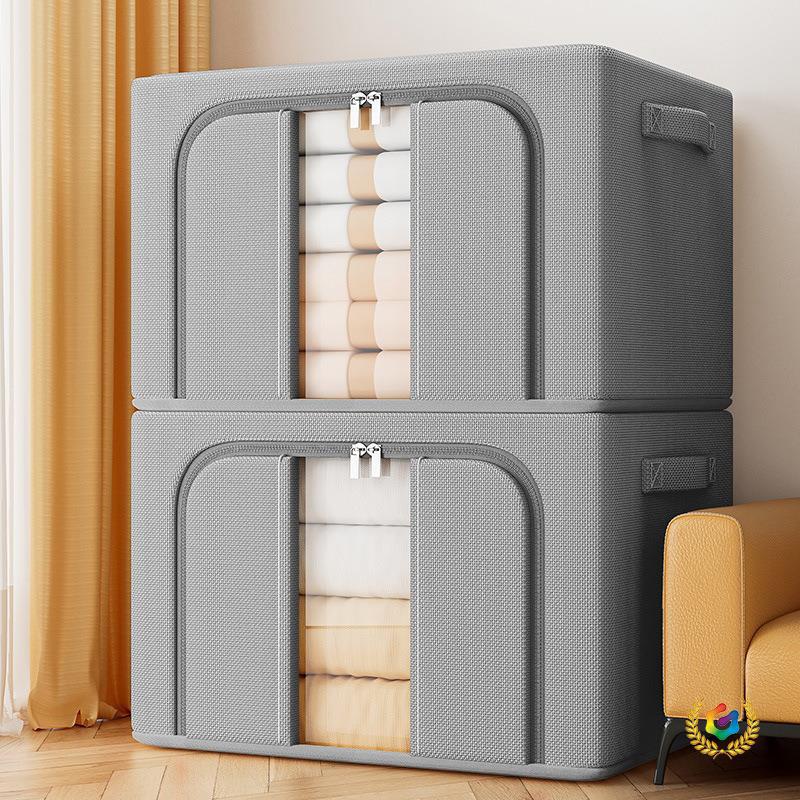 ☽ Folding Storage Box for Clothes, Large Capacity, Household Storage Box for down Jackets, Quilts, and Clothes