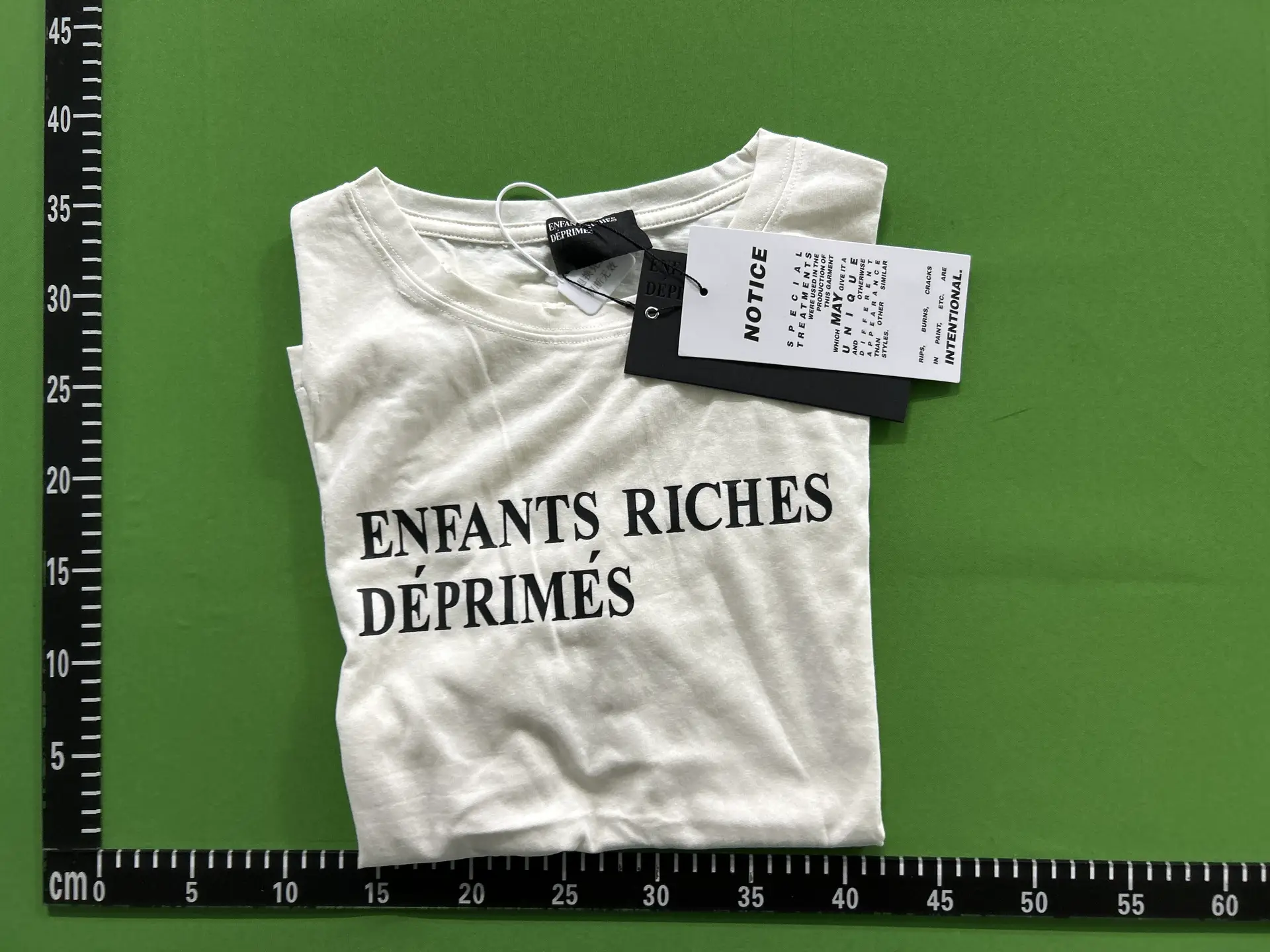 ERD Melancholy Rich Second Generation Classic Alphabet Logo Boxy Version Washed Destruction Hand drawn Short Sleeve T-shirt