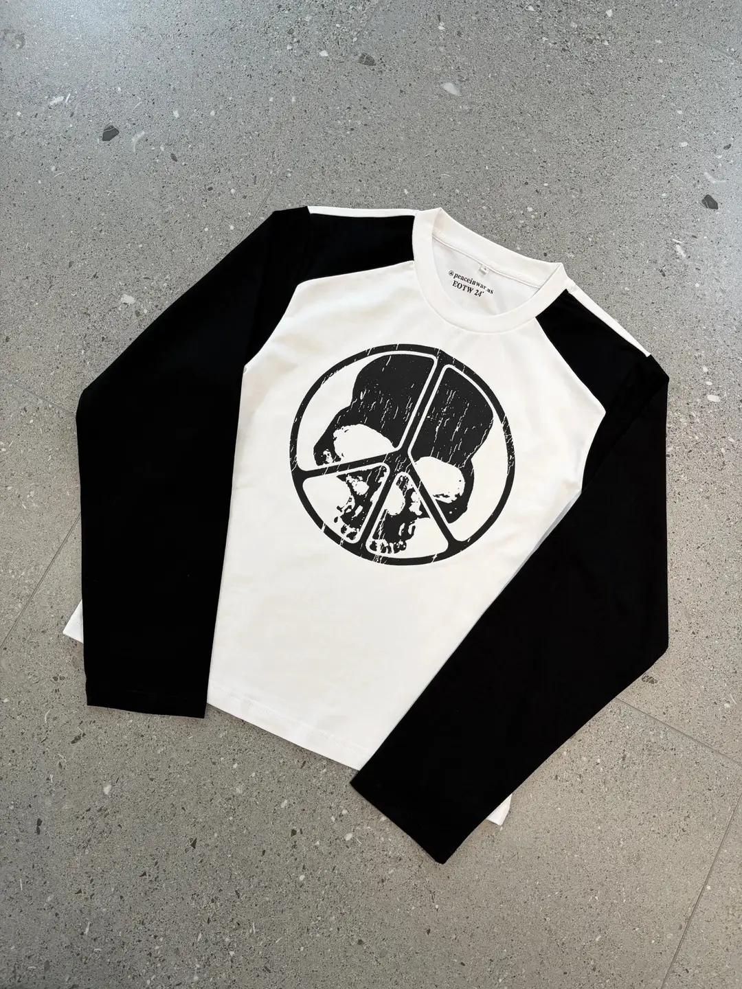 Peace War Long Sleeve Skull Shirt