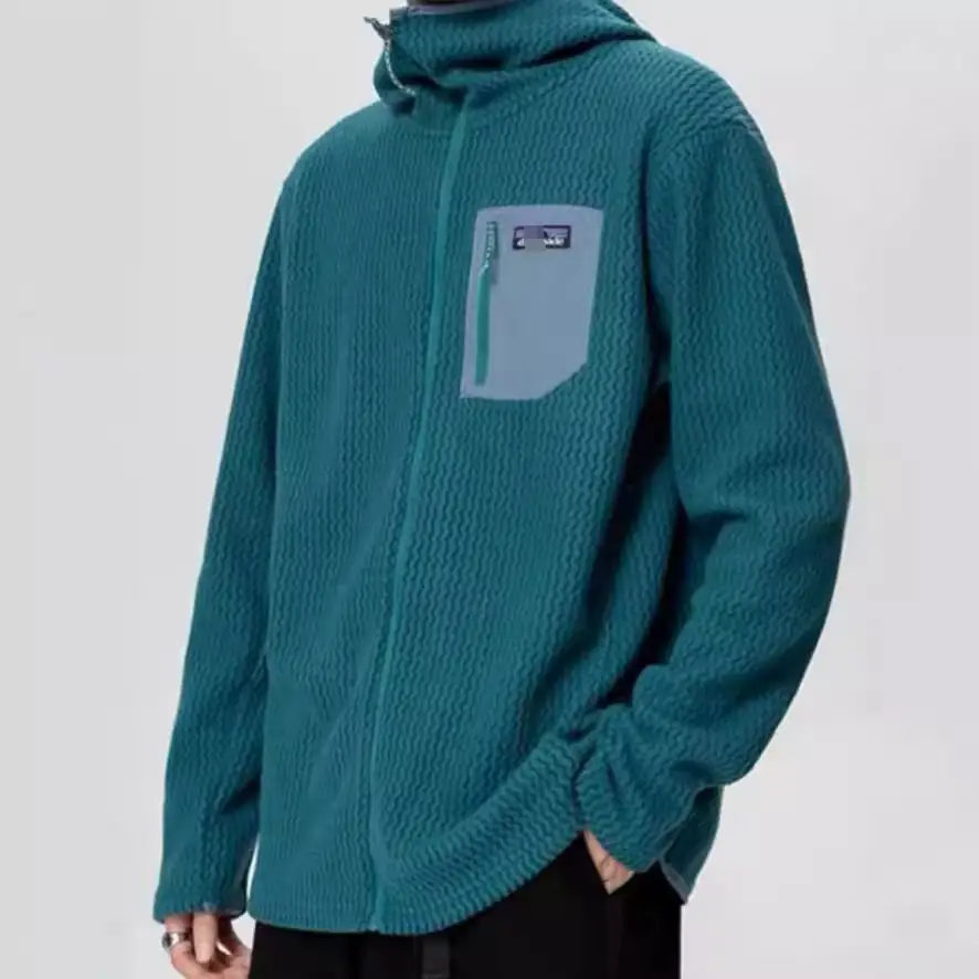 Foreign trade quick-dry fleece fleece jacket casual hooded men and women's jackets