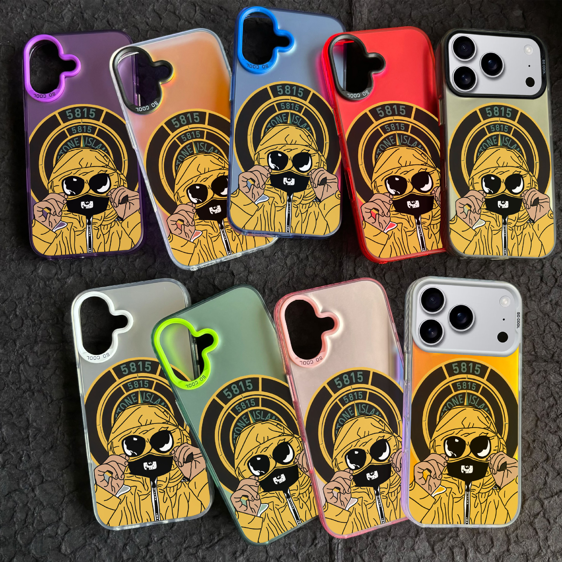 Suitable for Apple 17 Phone Case iPhone 14 Pro Max 13 Foreign Trade P11 Color Silver Imd Stone Island 12 Cross-Border 16 Foto QC de 1688 na Qualit.ly