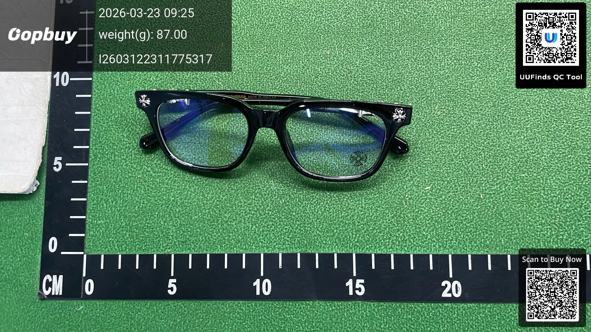 Chrome Hearts Glasses Black