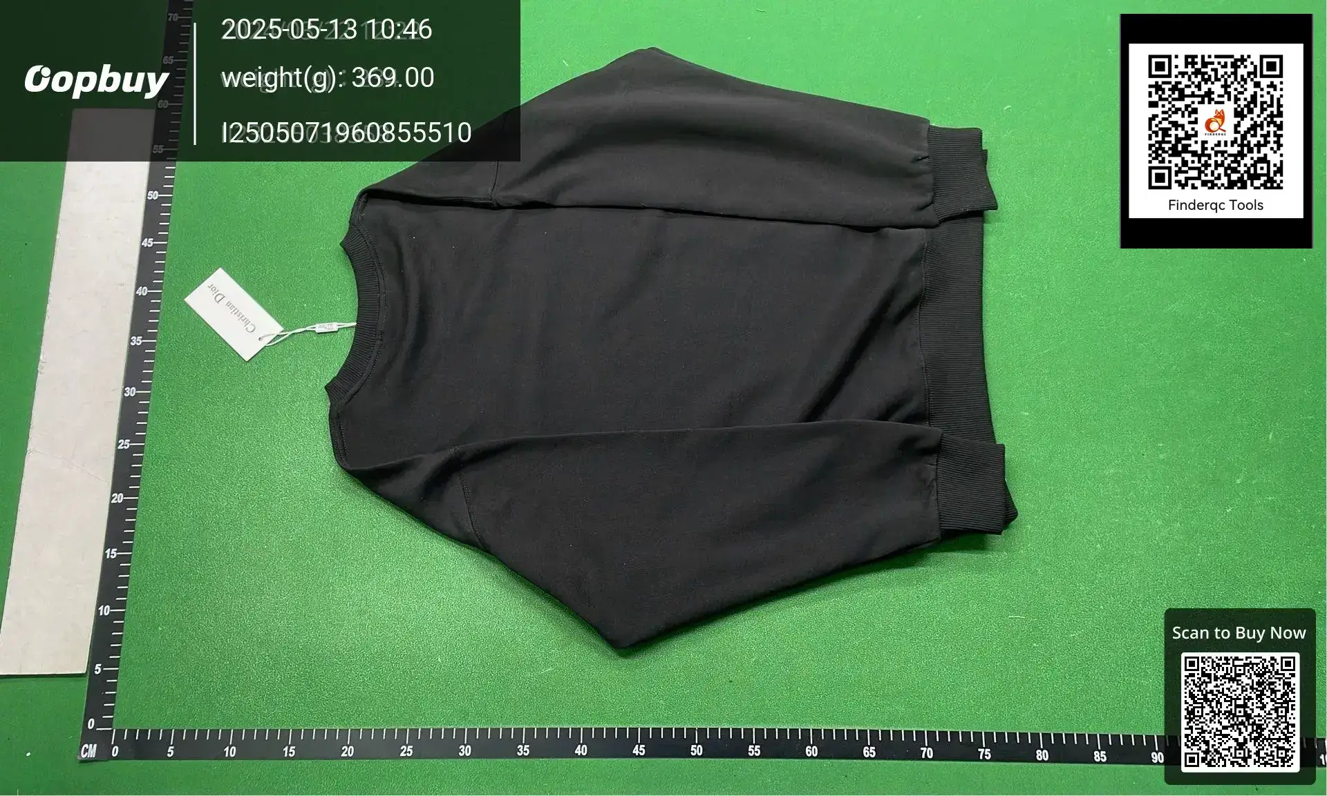 Christian Dior Black Sweatshirt