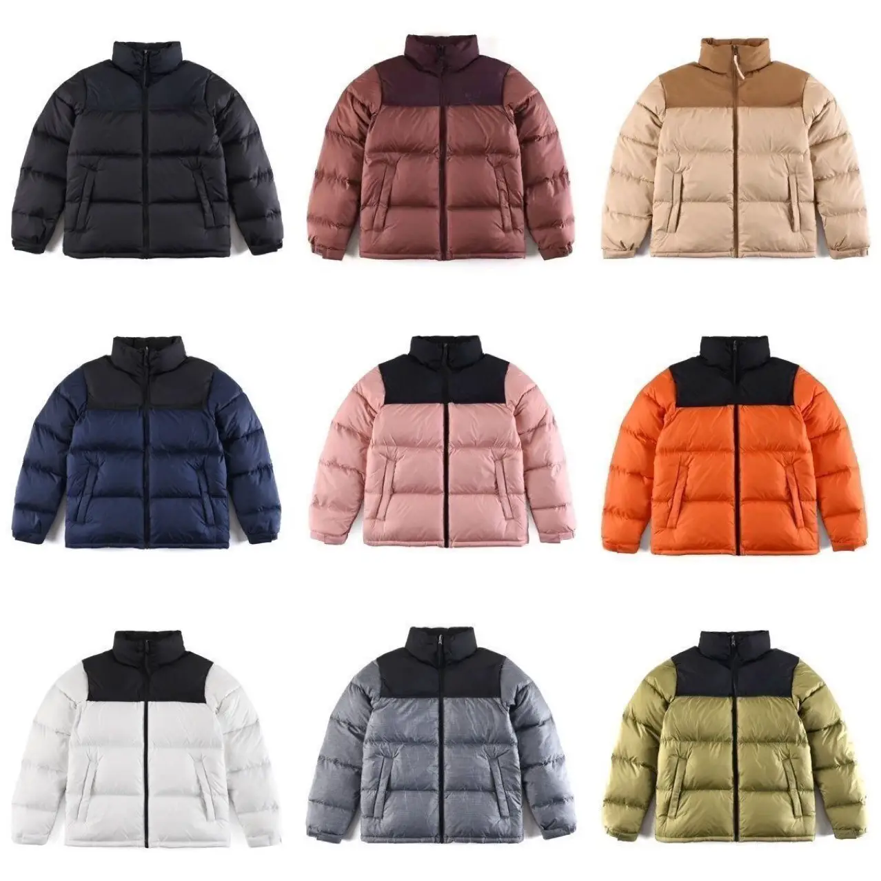 North Face 2024 Classic Cotton Jacket US Version TNF1996 Couple Cotton Jacket Versatile Waterproof Warm Classic Embroidered Coat