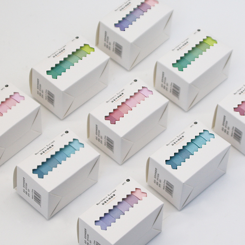 Student Hand Ledger Tape Rainbow Washi Tape Korean Candy Color DIY Decorative Sticker Hand Ledger Tape Set