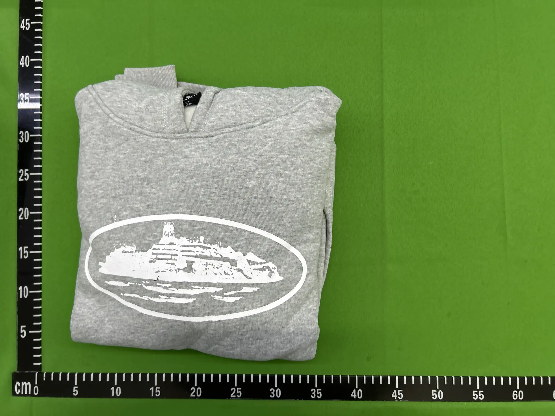 Grey Hoodie with Island Graphic