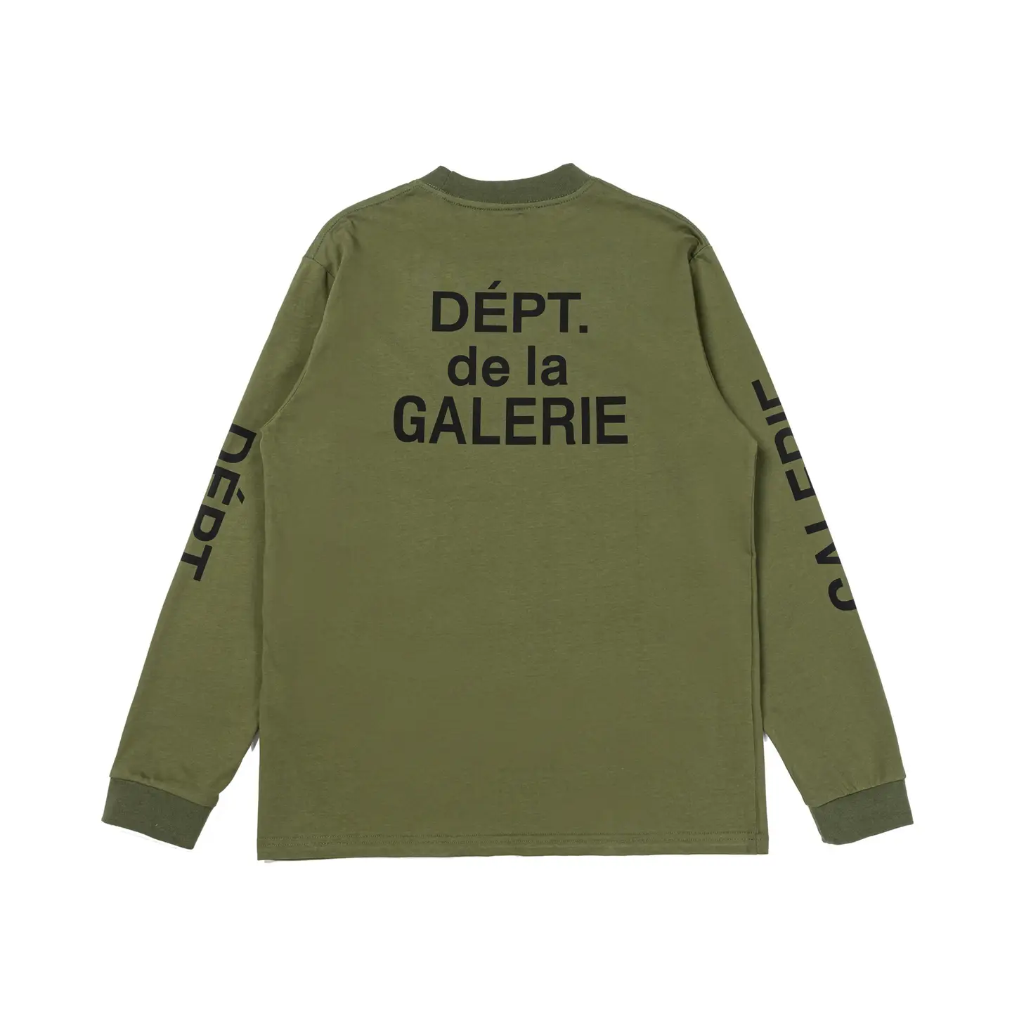 European and American Cross-Border Trendy Brand Gallery Dept Letter Print Men's and Women's Loose Cotton Long-Sleeved Round Neck T-Shirt