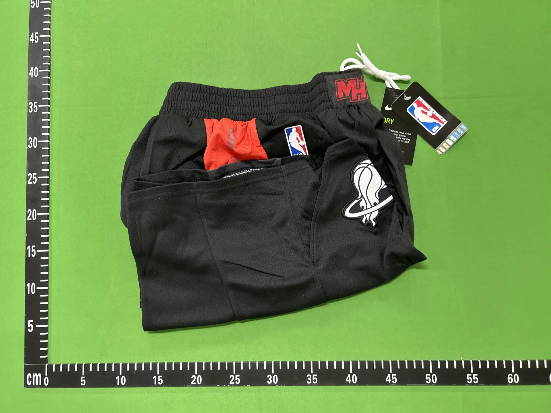 MH NBA Miami Heat Basketball Shorts Black