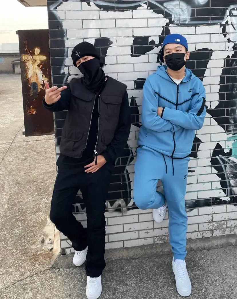 连帽拉链衫套装男士春秋季新款运动休闲服外套小脚裤套装