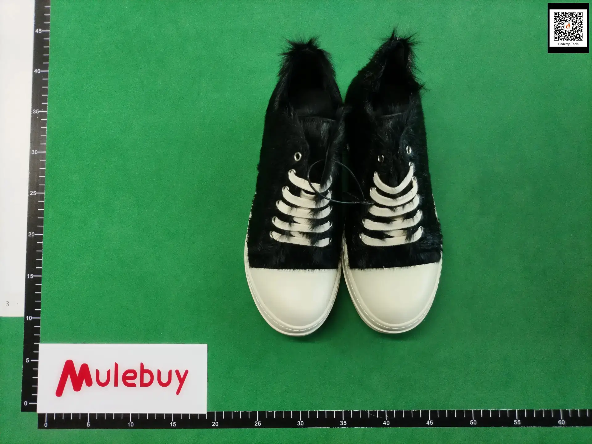 Rick Owens horse hair low-top sneakers