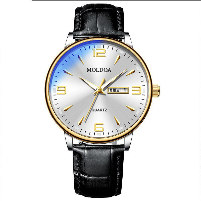 Men's Watch Waterproof Luminous Calendar Korean Style Watch Men's Quartz Watch Non-Mechanical Dropshipping Box Set