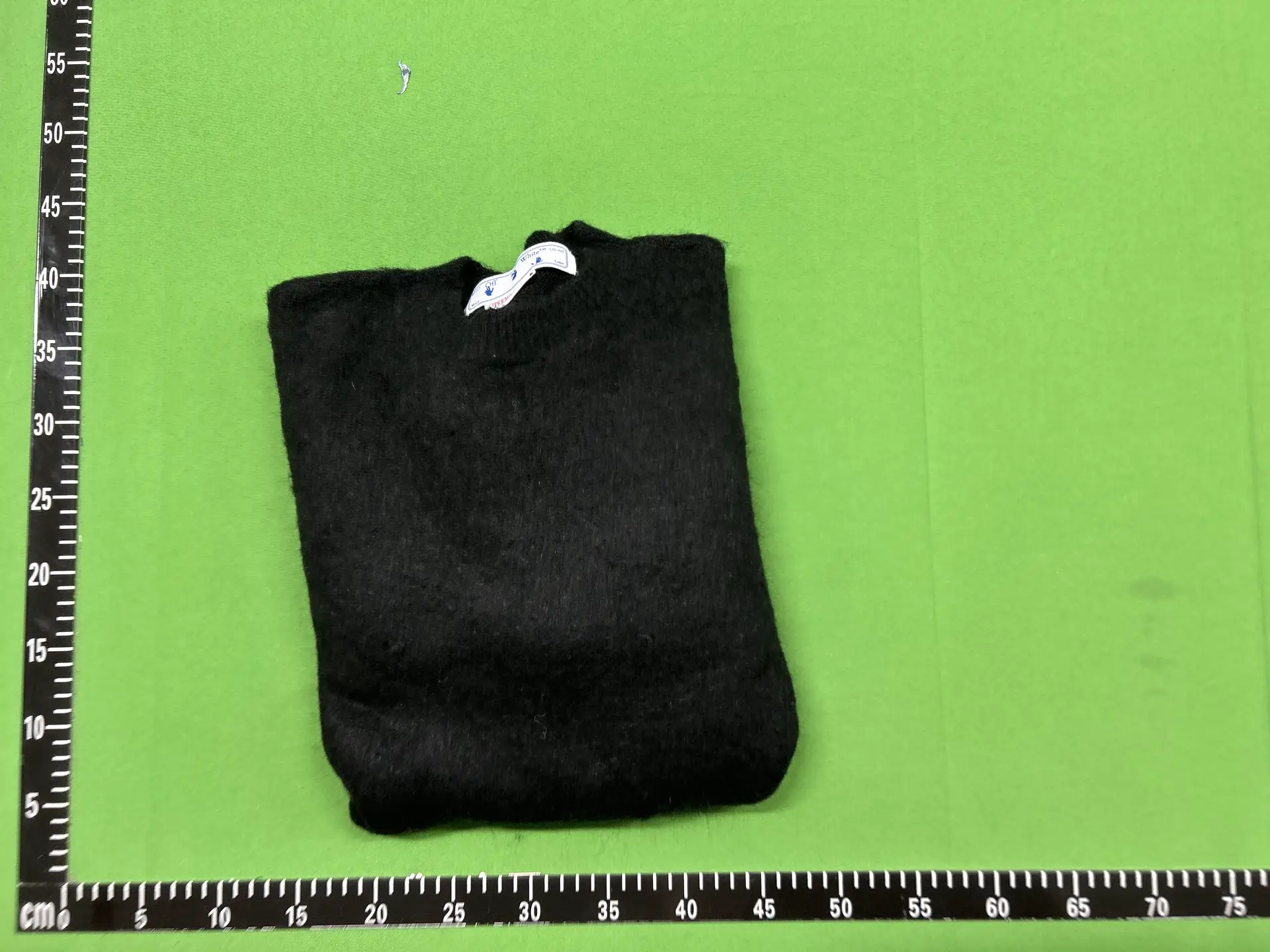 Off-White Mohair Knit Sweater Black