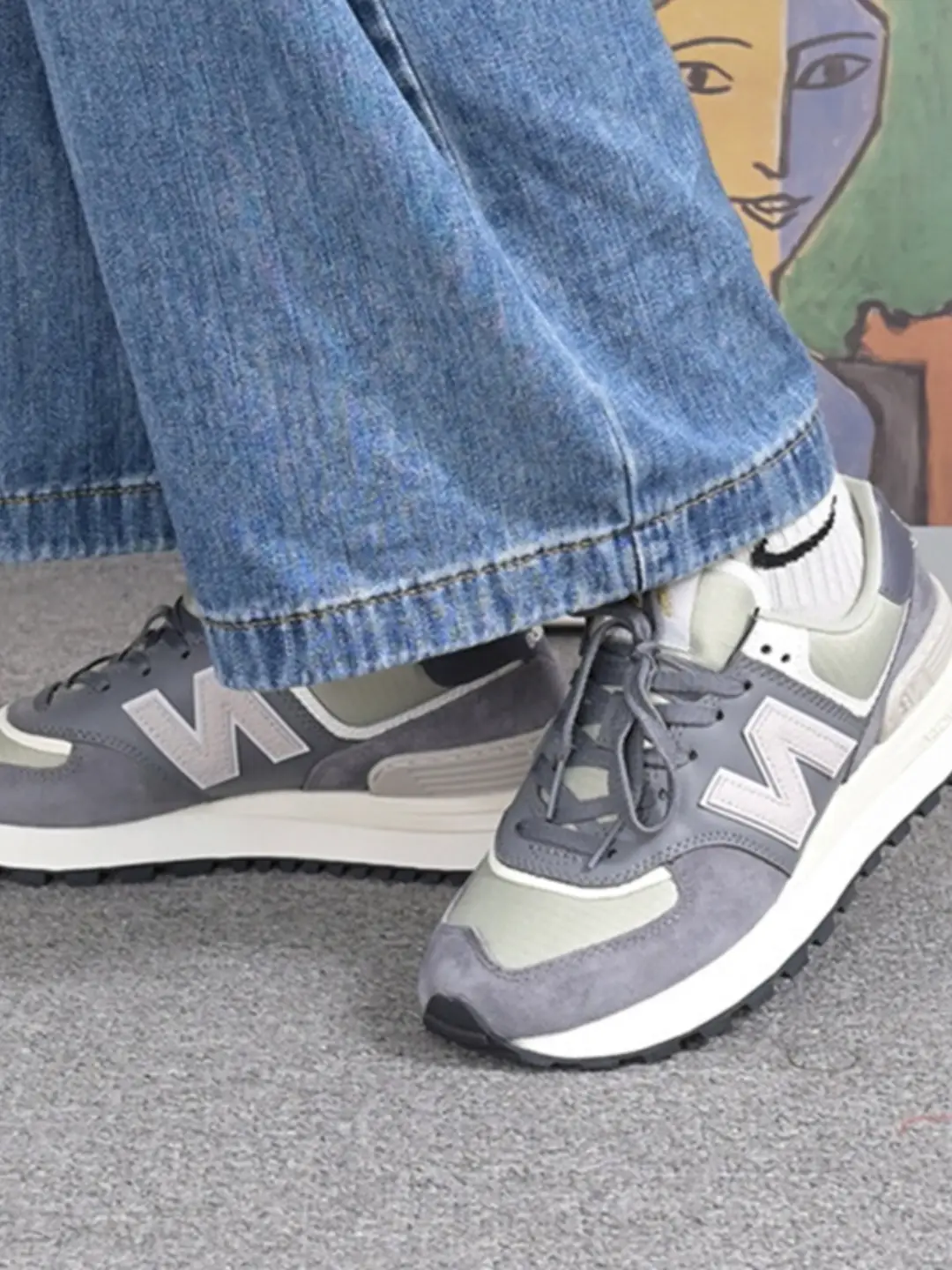 New Balance NB Unisex Shoes Official Authentic Products New Arrival 574lg Series Retro Sports Running Shoes Casual Shoes