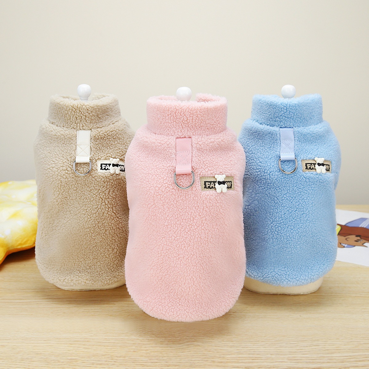 Pet dog clothes pet two-legged cotton-padded clothes pet dog clothing autumn and winter New 23 Korean cashmere vest