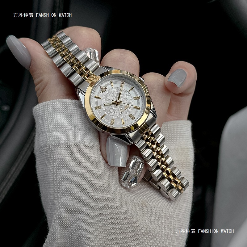 Scottie High-End Saturn Large Dial Women's Watch, Popular Waterproof Steel Band Quartz Watch on Aliexpress for Foreign Trade