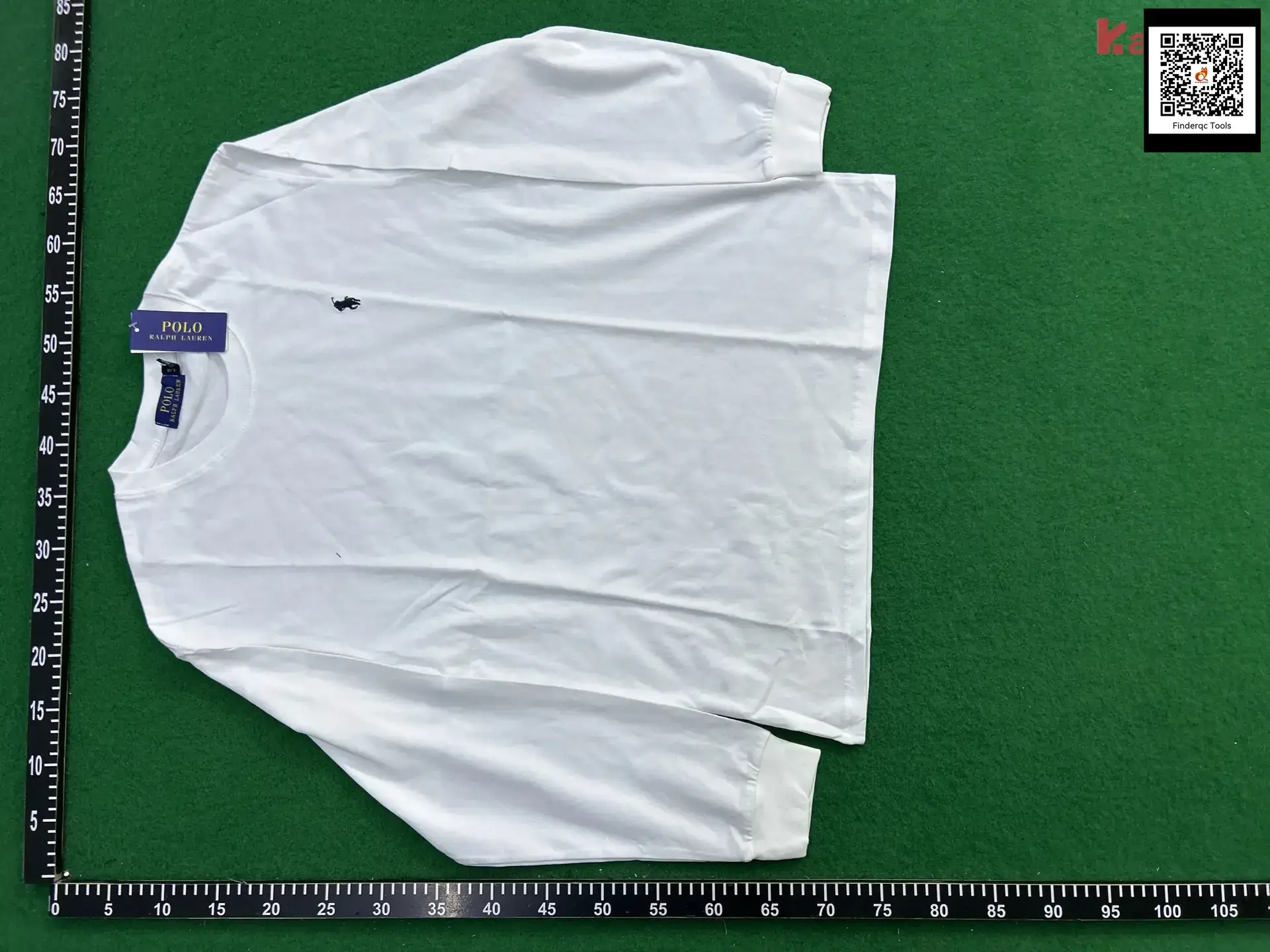 Polo Ralph Lauren White Pony Embroidery Long Sleeve T-shirt