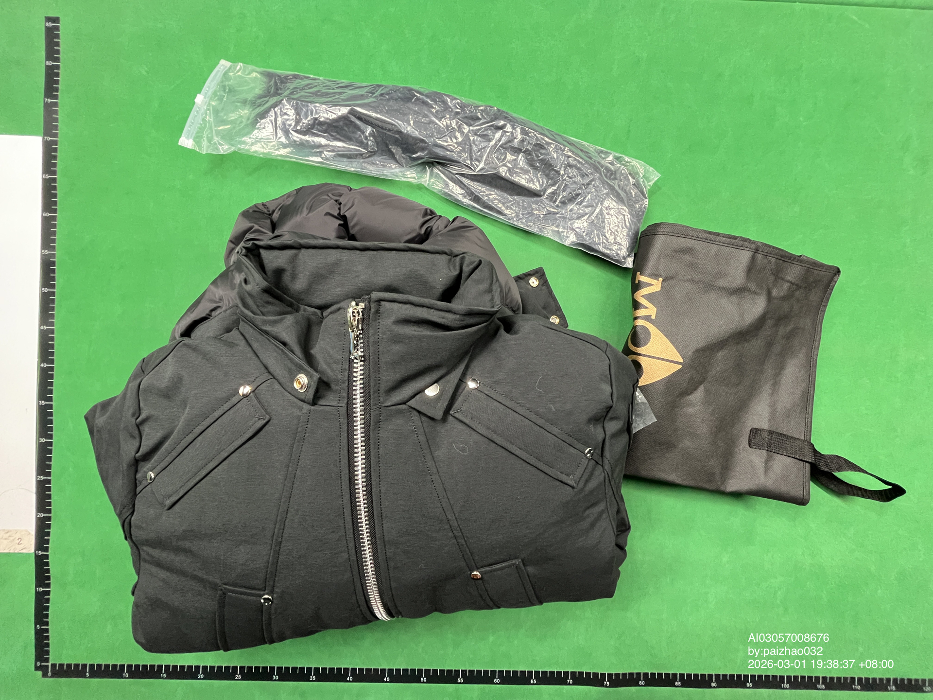 Moose Knuckles Black Puffer Jacket QC