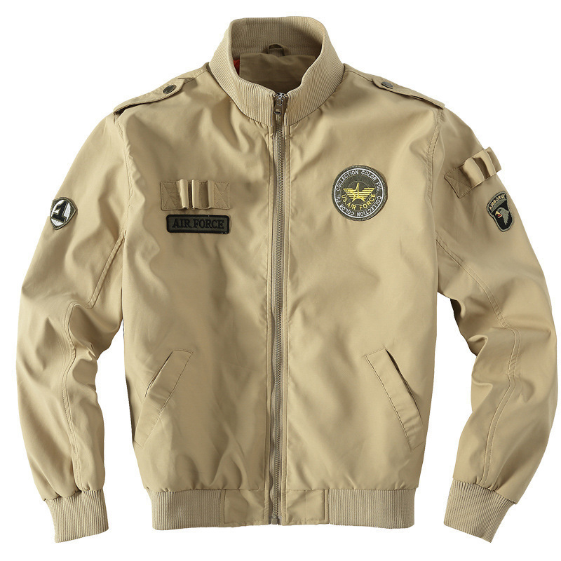 Cross-border AliExpress Amazon New Military Air Force No. 1 flight suit thin spring and autumn men's coat trendy plus size