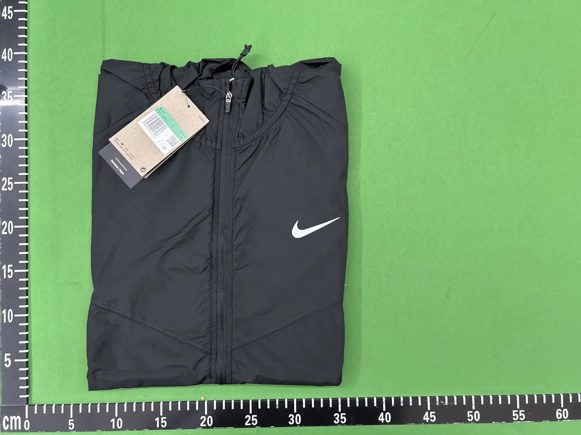 Left Hook Detail with Horizontal Stripe Stitching, Two-Tone Hooded Jacket 88032902