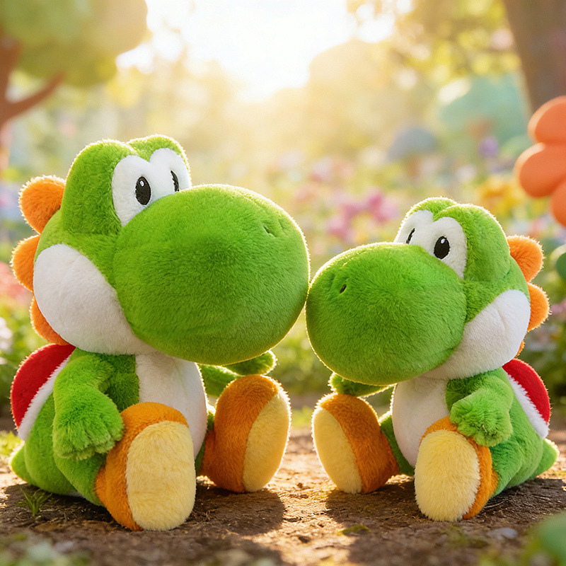 New Yoshi Plush Doll Cartoon Toy Pillow Children's Toy Cute Dinosaur Doll Couple Version Wholesale
