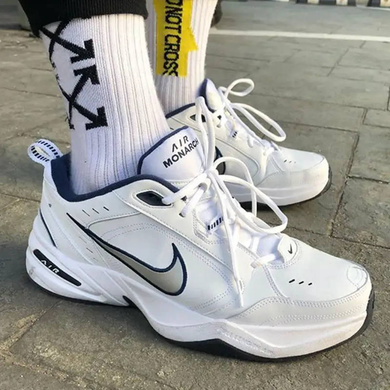 Nike Nike Official Website Leather Men's Shoes 2025 Summer New arrival Heattech Black Warrior Dad Shoes Sneakers Running Shoes