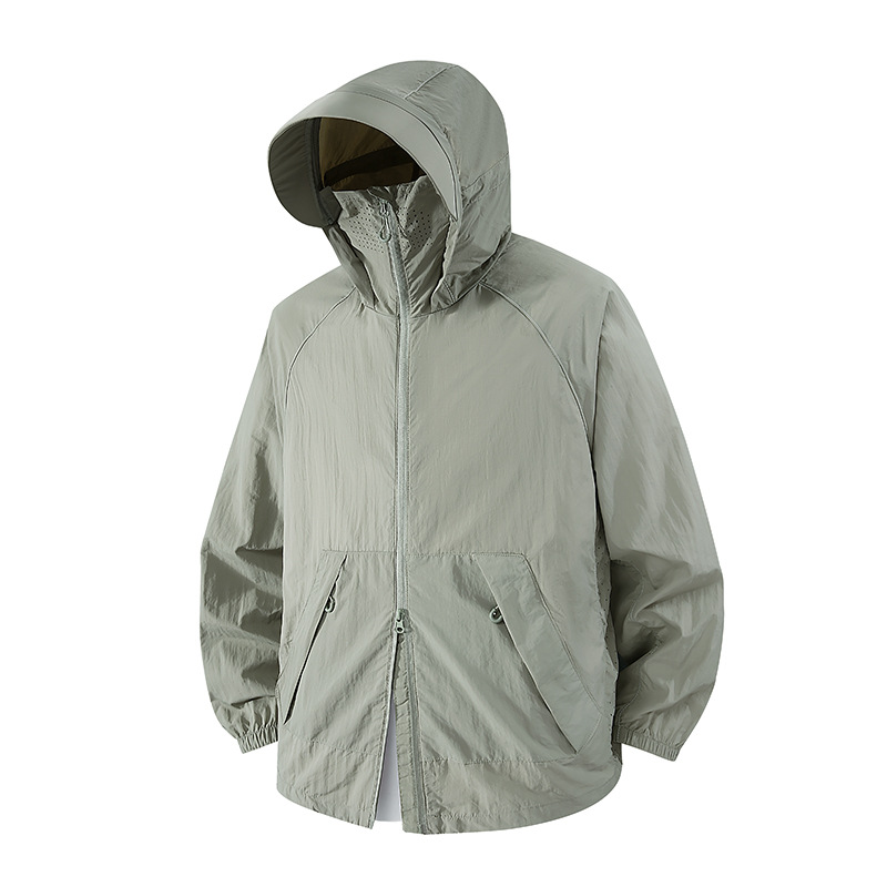 Diyu Shenlong Sun Protection Clothing for Men and Women, Summer Light Luxury Loose Hooded Outdoor Anti-Uv Casual Lightweight Jacket
