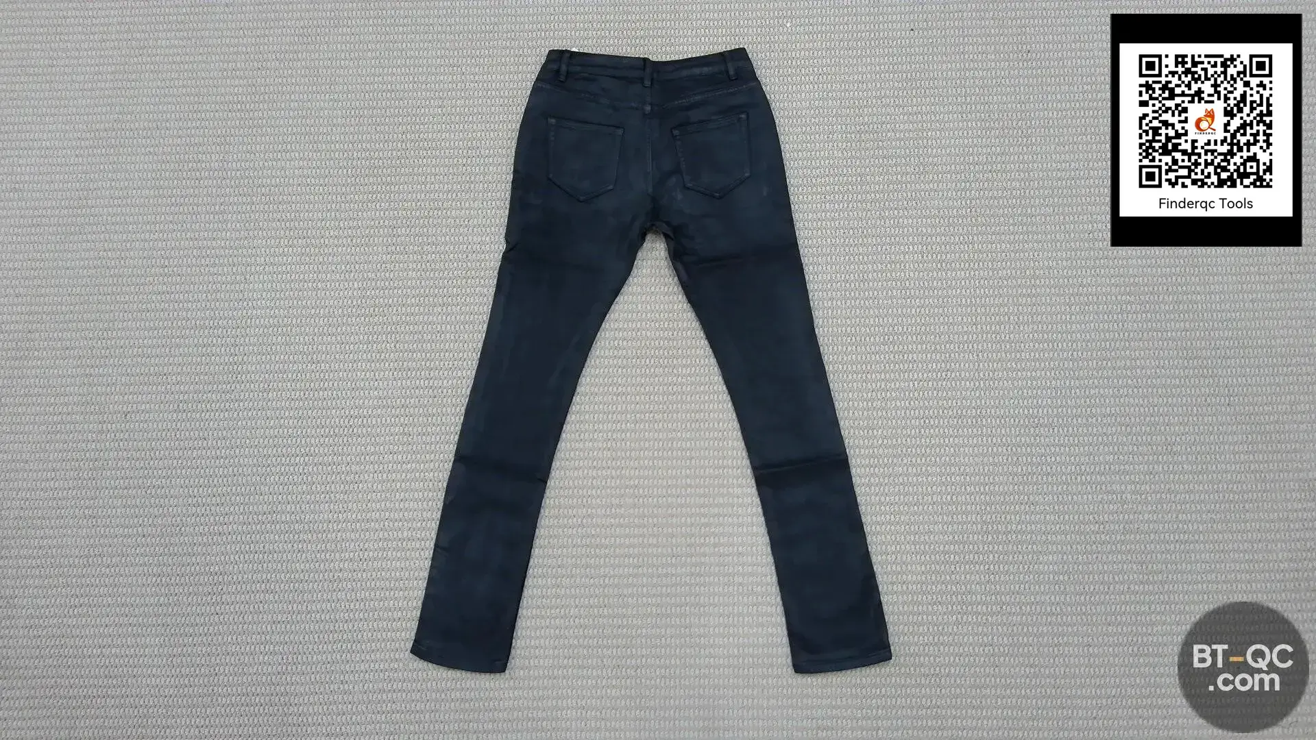 Subhuman Men's Style | Dark Classic Versatile Autumn/Winter Waxed Coating Craftsmanship Self-Designed Long Jeans