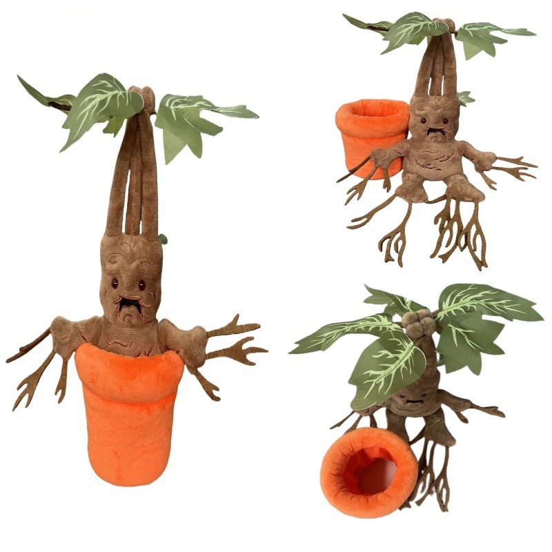 Cross-Border Best-Selling Harry Potter Mandrake Plush Toy Doll Musical Doll