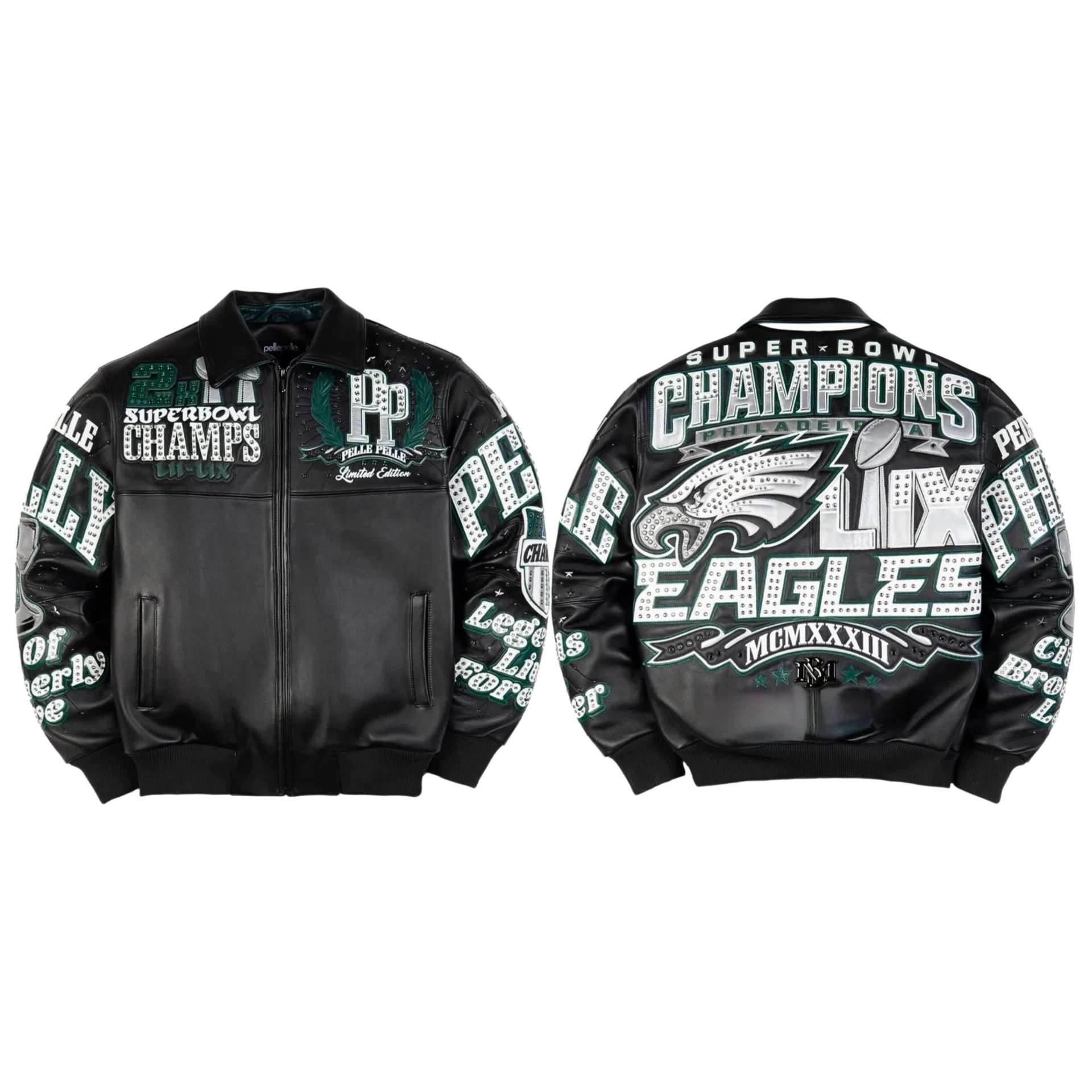 Cross-Border Fashion Brand Pelle Pelle Hip-Hop Style Modified Version with Intricate Embroidery Craftsmanship American-Style Motorcycle Leather Jacket QC-foto från 1688 på Qualit.ly